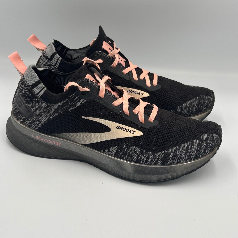 Brooks Levitate 4 Womens Running Shoes Black Pink Size 9 1203351B041